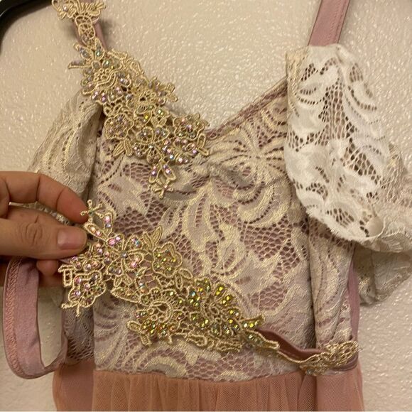 WEISSMAN Dance Costume lyrical blush pink leotard dress I REST 10935 LC child - Picture 3 of 12